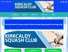Tablet Screenshot of kirkcaldysquash.co.uk